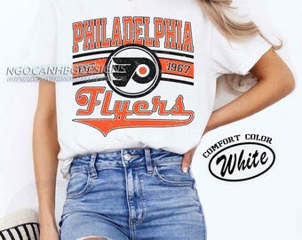 Comfort Colors® Philadelphia Flyers Hockey T-shirt, Custom Vintage Graphic Tee, Philadelphia Hockey Gift For Fan