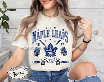 Comfort Colors® Toronto Maple Leafs Hockey T-shirt, Unisex Tee Shirt for Sports Fans, Graphic Sports Tee, Leafs Team Shirt, Hockey Fan