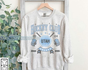 Utah Hockey Club Sweatshirt | Utah Hockey Club Merch | Vintage Utah Hockey shirt | Personalized Utah hockey tee | Hockey Gift