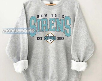 New York Hockey Sweatshirt | New York Sirens Sweatshirt | New York Hockey Fan shirt |New York Sirens Sweatshirt Crewneck | Women Hockey