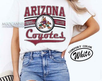 Comfort Colors® Arizona Coyotes Hockey T-shirt, Custom Vintage Graphic Tee, Arizona Hockey Gift For Fan