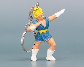 Llavero vintage de Super Saiyan – Coleccionable de anime de los 90