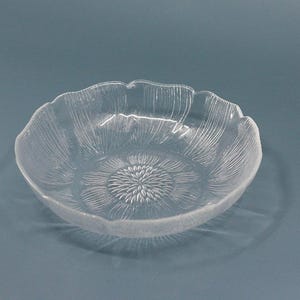 Vintage Clear Glass Serving Bowl