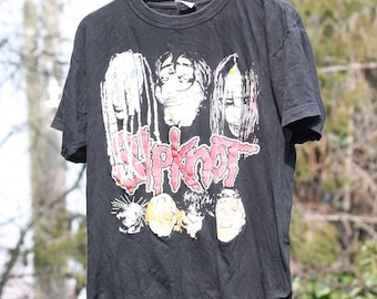 M/L * Vintage 2002 Slipknot Long Sleeve T Shirt * Vtg Tour Nu