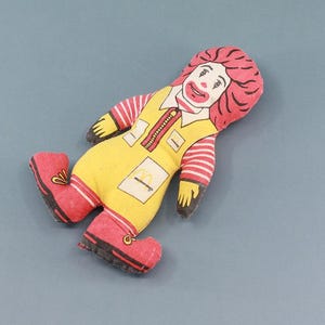 Vintage Ronald McDonald Mini Plush Toy (10 cm)
