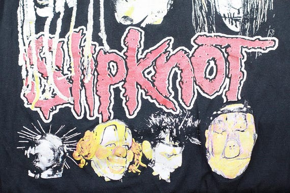 Early 2000s Slipknot T-shirt – Vintage Band Tee – Authentic Wear
