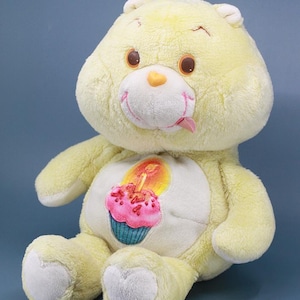 Large Vintage Birthday Bear Care Bear Plush – 42 cm – Great Condition