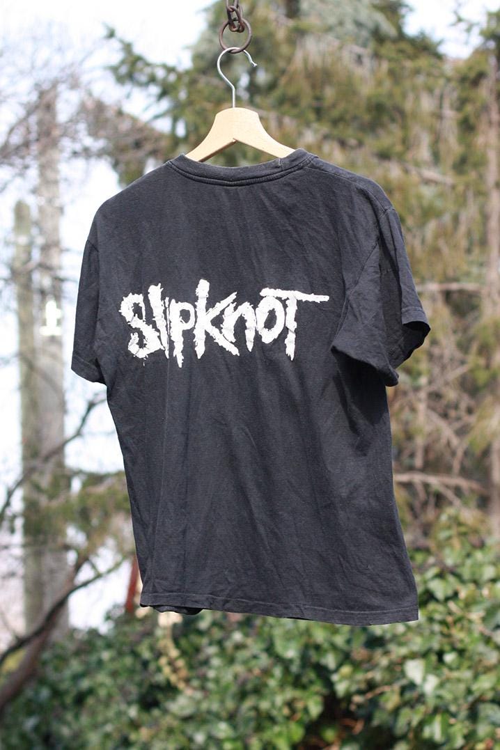 Early 2000s Slipknot T-shirt – Vintage Band Tee – Authentic Wear