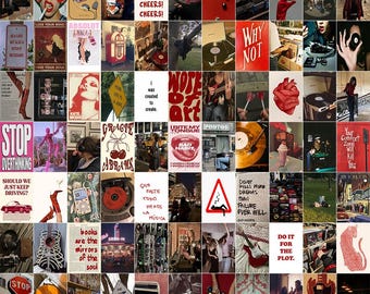 Grunge Wall Collage Kit | Y2K Room Decor (85 PCS Digital Download