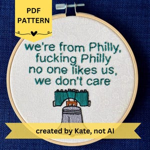 Philadelphia Eagles Embroidery Pattern: Beginner Friendly, Philly Pride (PDF Pattern)
