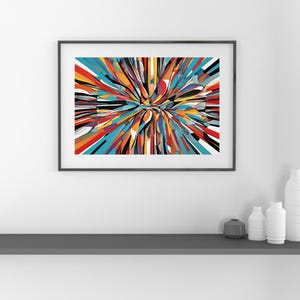 Cartel de arte abstracto