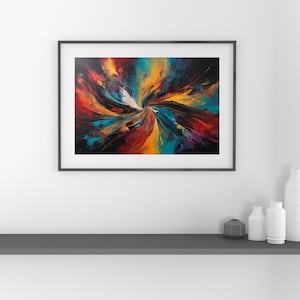 Cartel de arte abstracto
