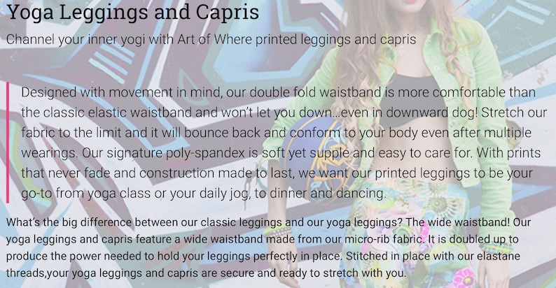 Blue Bali Sunrise Yoga Capris