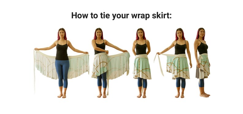 Sparkling Eagle Wrap Skirt