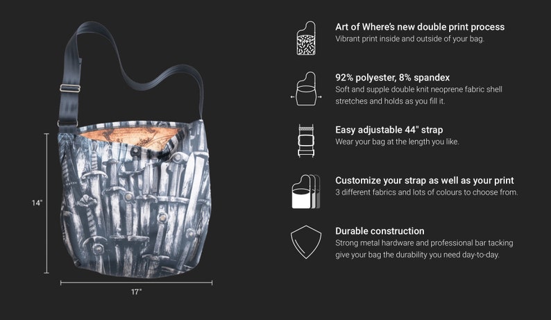 Violet Wire Art Daily Tote Bag