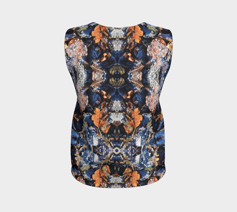 Frosted Leaves Loose Tank Top
