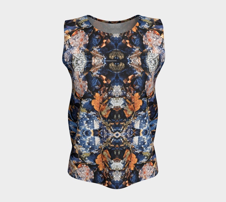 Frosted Leaves Loose Tank Top