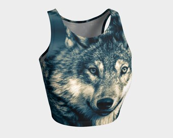 Wolf Crop Top | Etsy