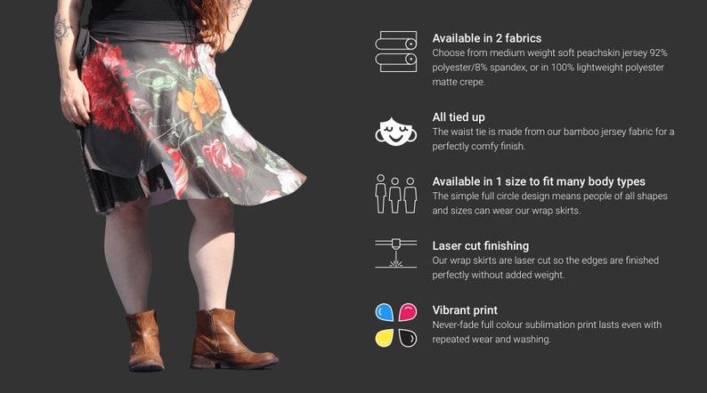 Sparkling Eagle Wrap Skirt