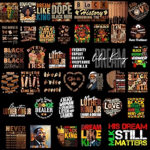 Paquete de más de 190 imágenes en formato PNG del mes de la historia afroamericana, imágenes en formato PNG de historia afroamericana, soy una historia afroamericana, personas negras, imágenes en formato PNG de historia afroamericana, afroamericano