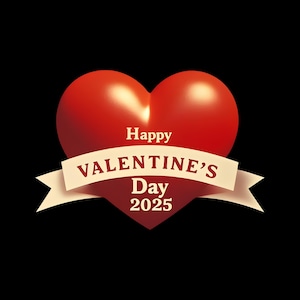 Diseño de corazón digital Día de San Valentín 2025 - Archivo PNG de alta resolución, Amor, Regalo romántico, Plantilla de impresión, Bricolaje, Tarjetas de felicitación, Impresión textil
