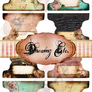 Vintage Love Story Digital Tabs