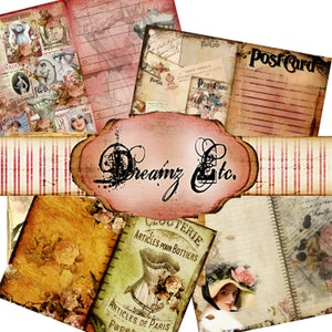 Kit de diario digital "Timeless" - Kit Paper Pack 2, ideal para álbumes de recortes, diarios, creación de tarjetas y proyectos de medios mixtos