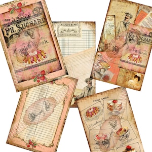 Digital Paper Kit "ooh La La" - Book Covers, Great for Scrapbooking ...