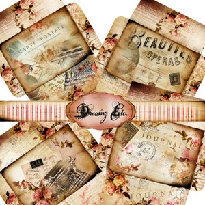 Digital Envelopes  &quot;Vintage Love Story&quot; - Envelopes