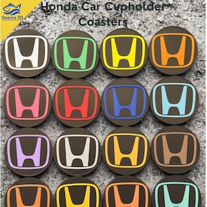2017-2025 Honda Compatible Car Cup Holder Inserts | Coasters | Honda Accessories | Set of 2