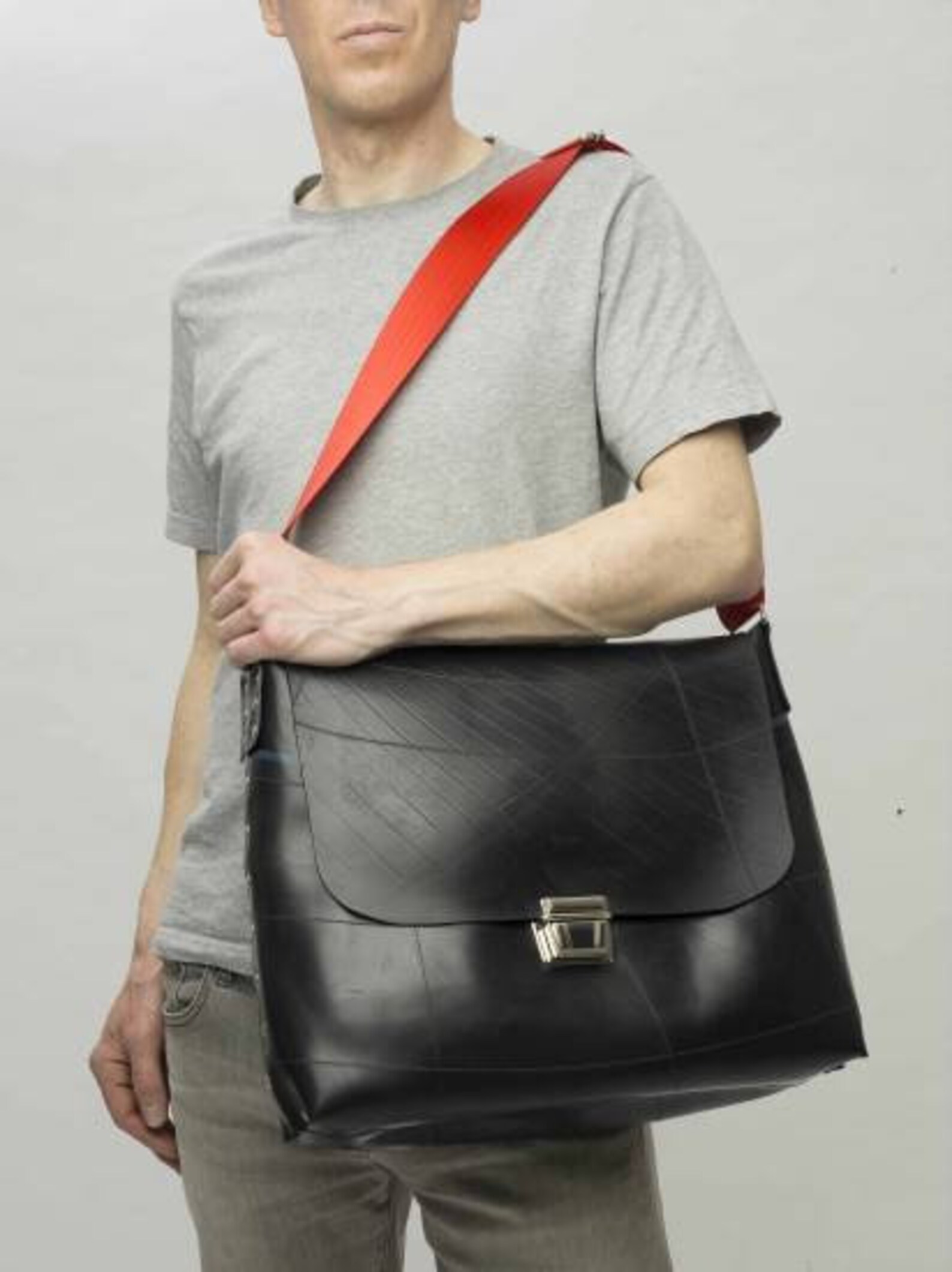 Laptop / Messenger Bag Designer upcycled inner tube hand bag Etsy