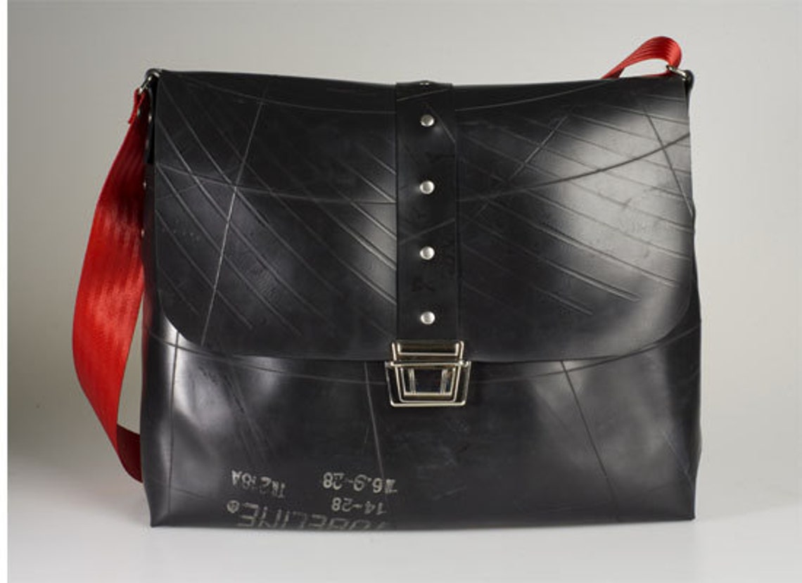 Laptop / Messenger Bag Designer Upcycled Inner Tube Hand Bag Etsy