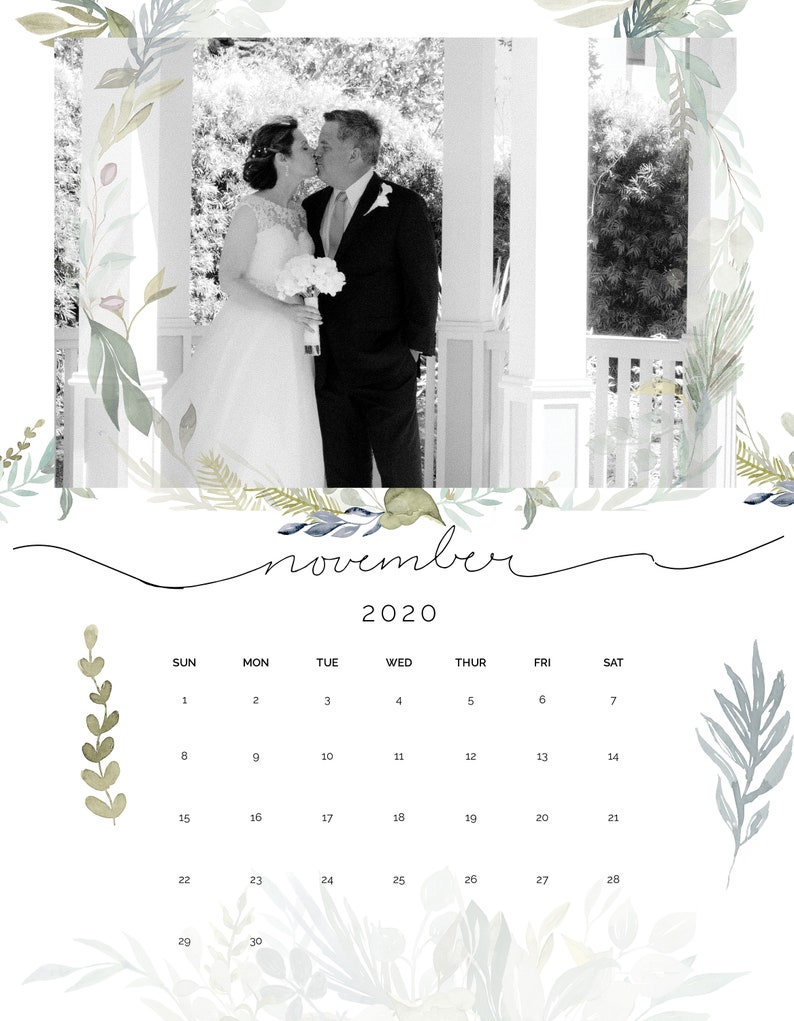 2024 Custom Photo Calendar 2024 Personalized Calendar Using Etsy