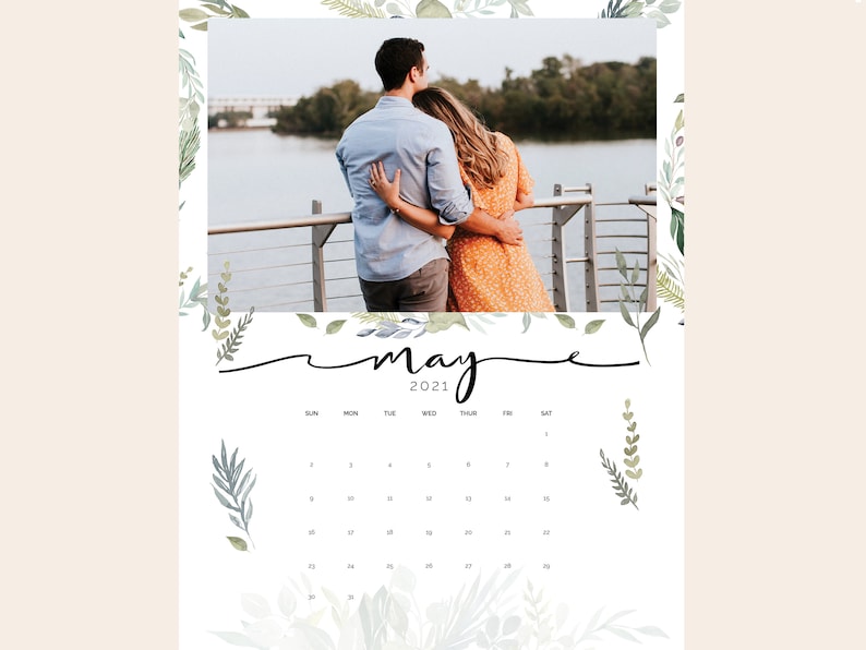 2024 Custom Photo Calendar 2024 Custom Wedding Calendar Using Etsy