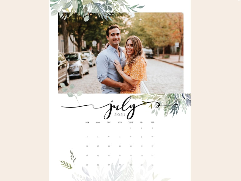 2024 Custom Photo Calendar 2024 Custom Wedding Calendar Using Etsy