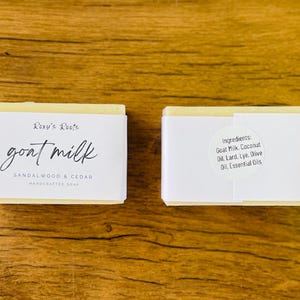 Goat Milk Soap | Shampoo Bars | Handcrafted Lavender Goat Milk Soap Sandalwood & Cedar
