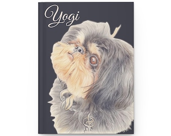 Aangepast dagboek huisdierportret - gepersonaliseerd schetsboek voor hond of kat - cadeau voor dierenliefhebbers