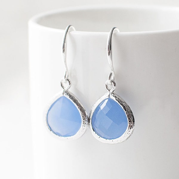 Blue Drop Earrings - Etsy