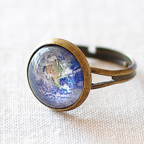 Planet Earth Ring World Ring Solar System Ring Globe Ring. - Etsy