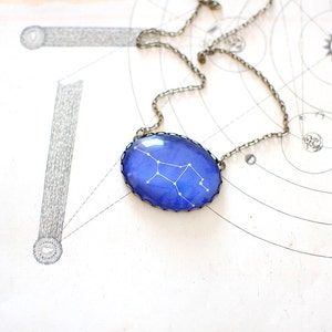 Virgo Constellation Necklace, Virgo Zodiac Necklace, Virgo Necklace, Virgo Jewellery. Virgo Star Sign. September Birthday Gift, UK. image 3