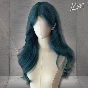 Long Blue Body Wave Wig, Navy Blue Cosplay Wig, 26 Inch Synthetic Wig, Heat-Resistant Fiber Wig, Daily Wig, Anime Wig, Gift for Her, Gifts