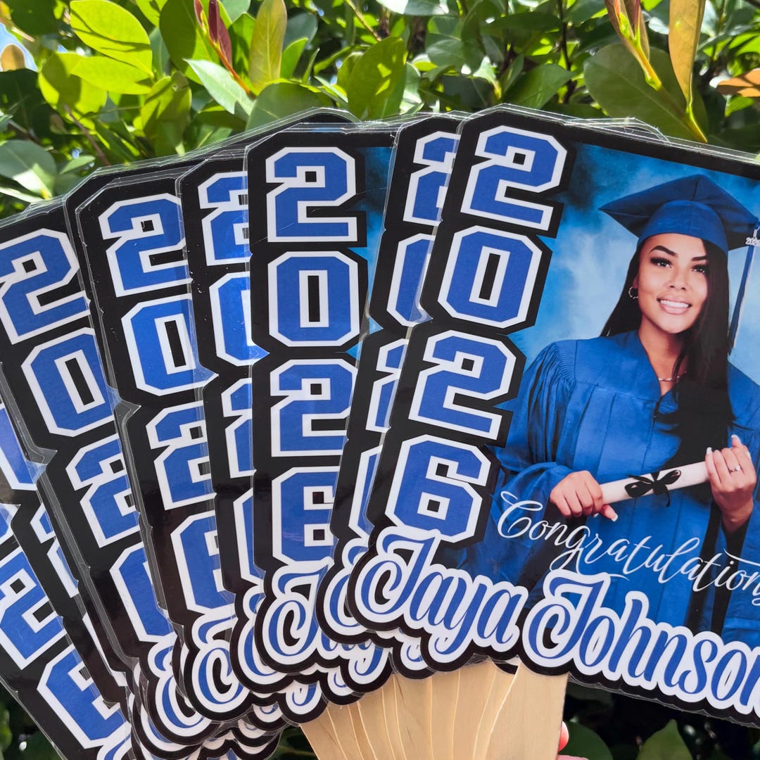 Custom Graduation Fans - Etsy