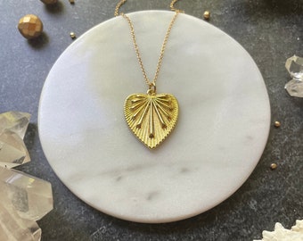 Stevie Heart Pendant Necklace - 14k gold filled