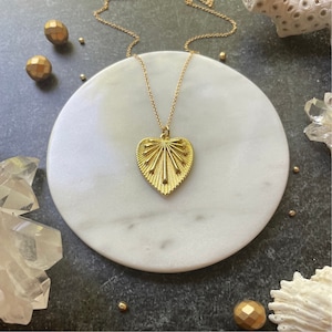 Stevie Heart Pendant Necklace - 14k gold filled