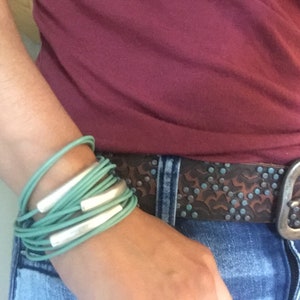 Leather Bracelet - Leather Wrap Bracelet for women