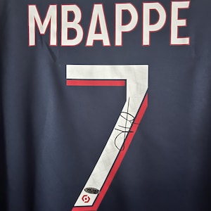 Kylian MBappe signed Jersey with COA