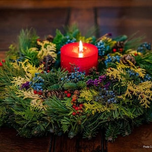 Centerpiece Candle Ring Wreath