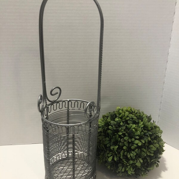 Industrial Metal Wire Basket Etsy