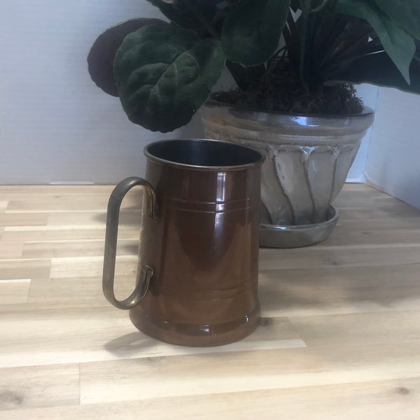 Vintage Copper Stein Cup with Handle Kitchen and Dining Decor