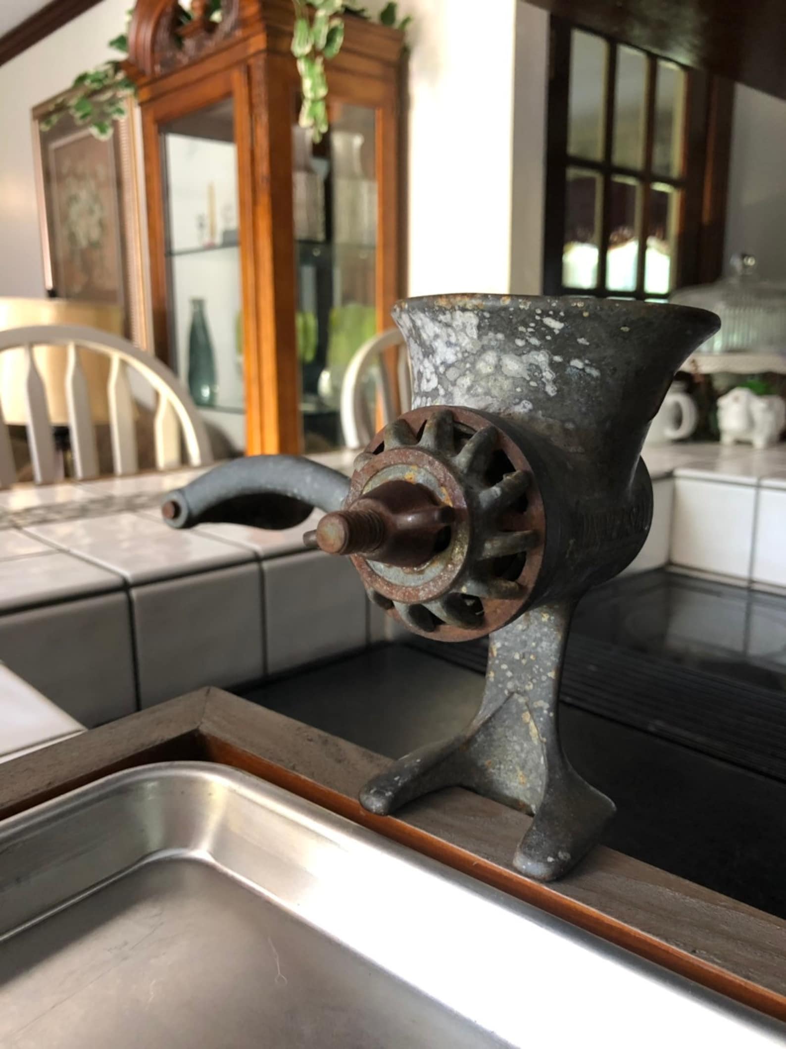 Vintage 1 Universal Hand Crank Meat Grinder L. F. & C New Etsy